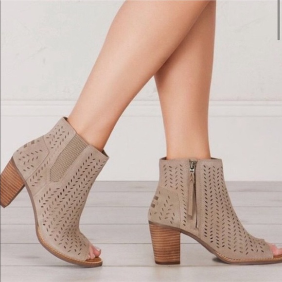 toms open toe booties